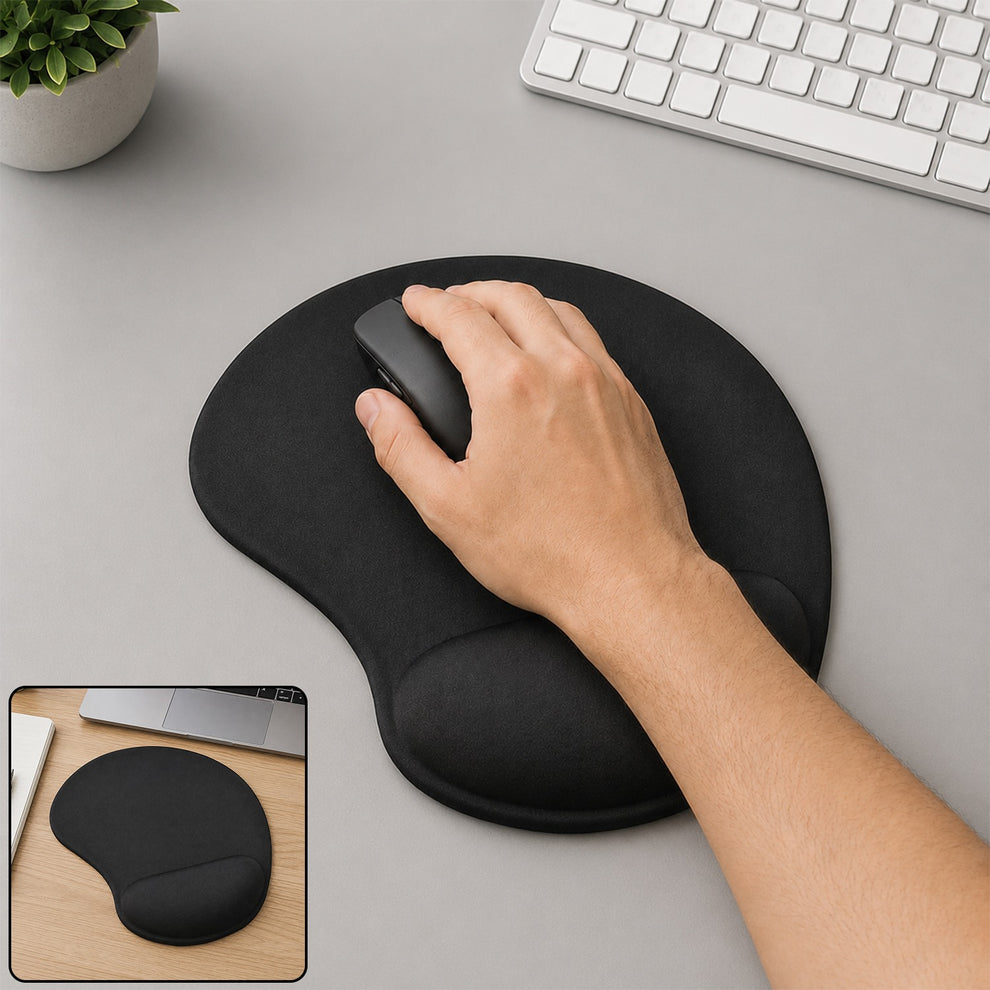 Wrist Support Mouse Pad – Ergonomic Comfort for PC Users | Compshop