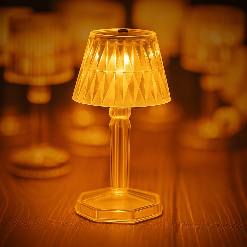 Mini Crystal Table Lamp with Sparkling Reflection Light